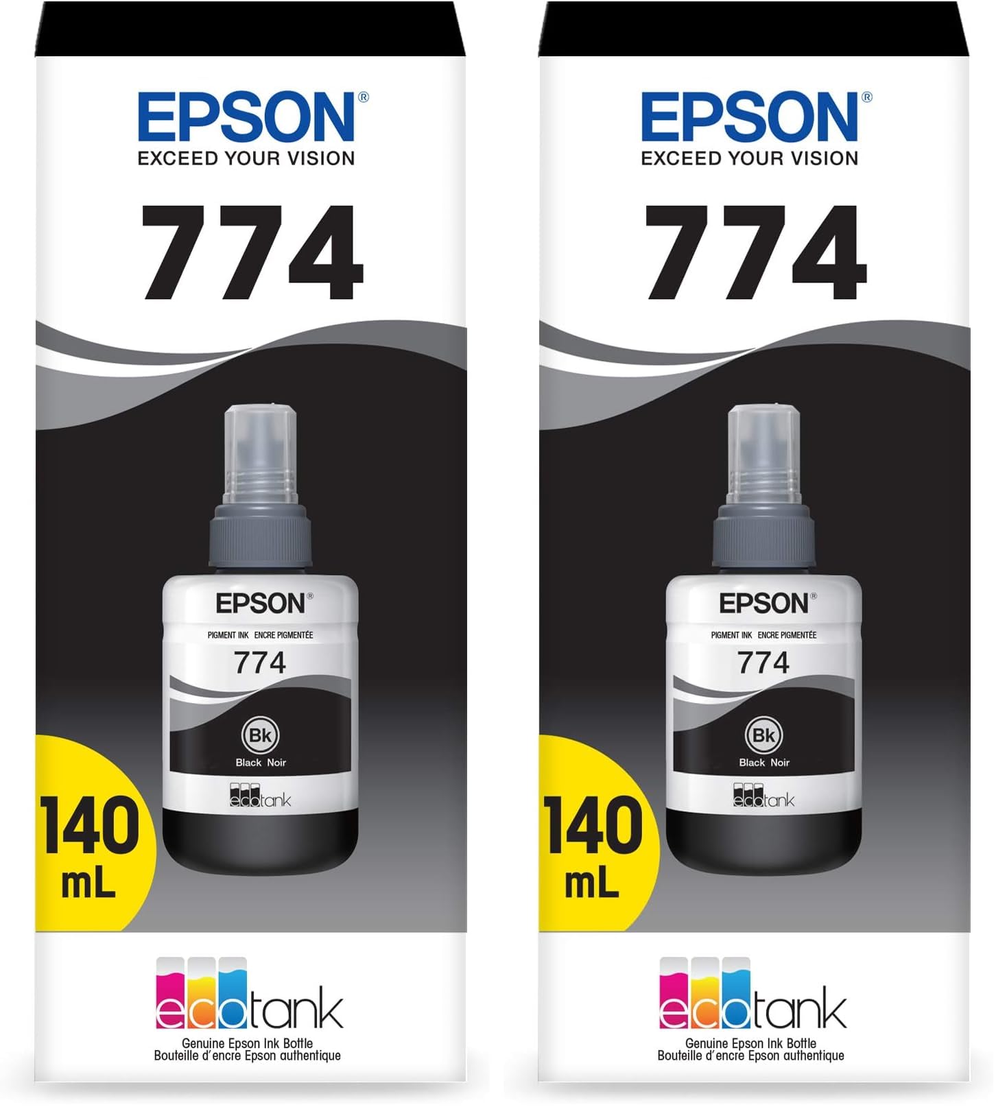Amazon.com: Epson 774 EcoTank Ink Ultra-high Capacity Bottle Black
